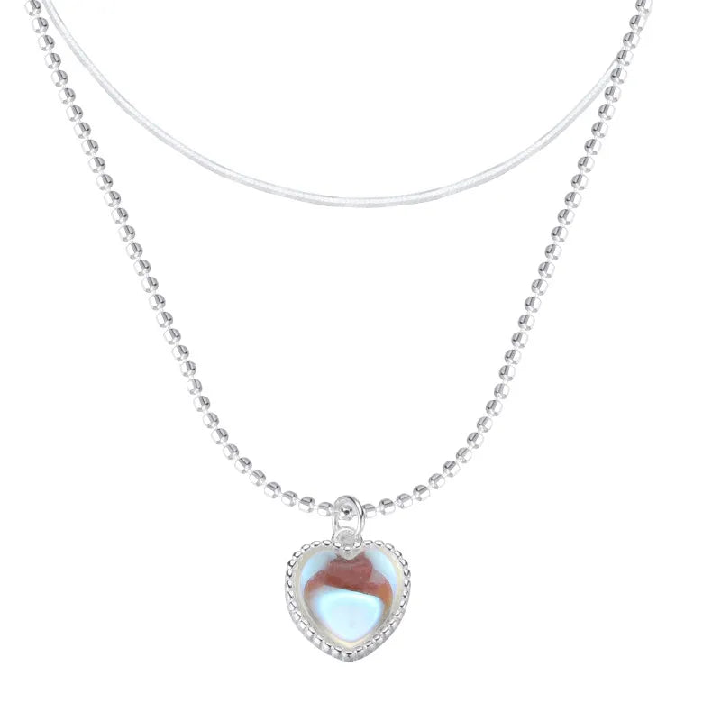 Blue heart Necklace