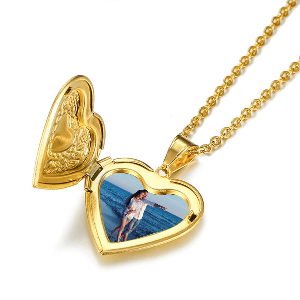 heart locket with engraved heart