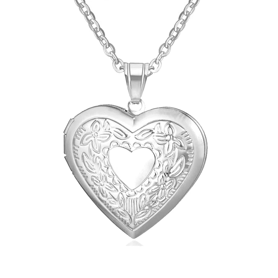 heart locket with engraved heart