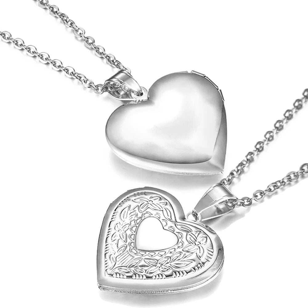 heart locket with engraved heart