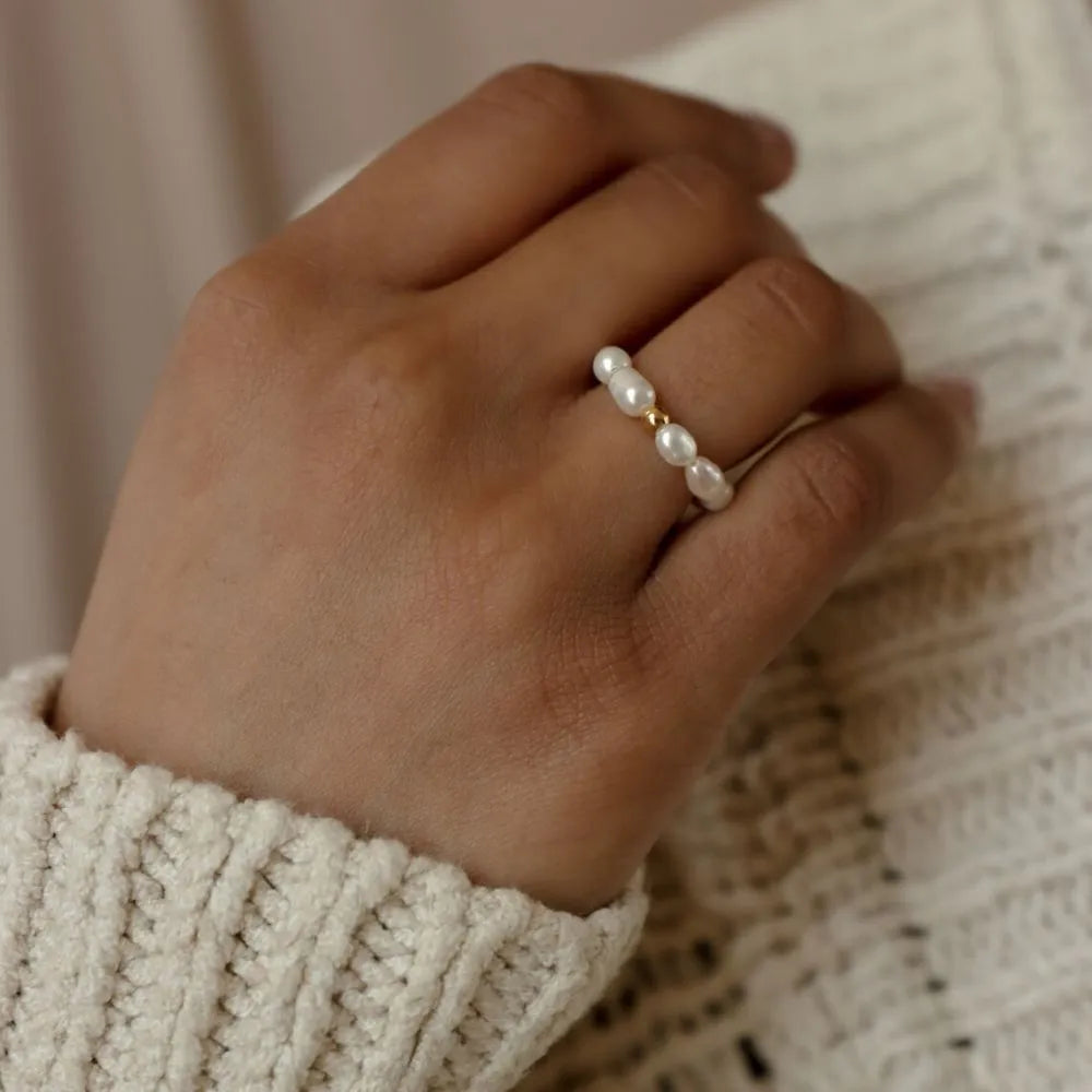 Pearl Ring White